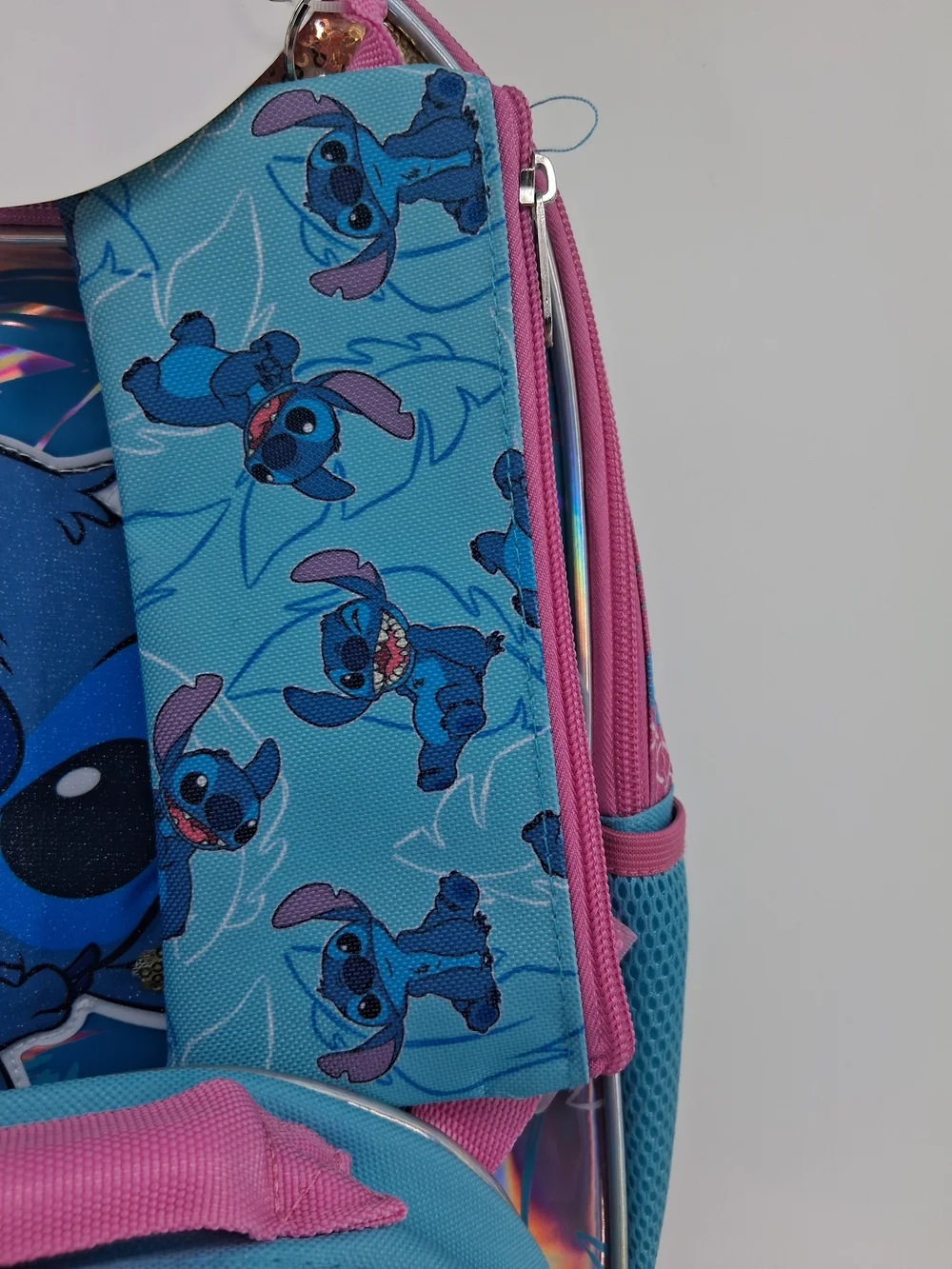 Disney Stitch Kids Backpack Set - Blue, Pink & Multicolor Sequin